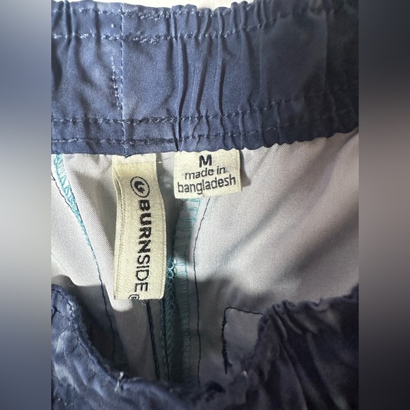 Burnside Men’s Tie-Dye Swim Trunks Board Shorts Blue Gray Size M - Picture 9 of 9